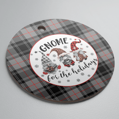 Clan Moffat Modern Tartan Tartan Crest Gnome Round Ceramic Ornament RK96 Moffat Modern Tartan Tartan Christmas