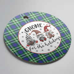 Clan Learmonth Tartan Tartan Crest Gnome Round Ceramic Ornament VI94 Learmonth Tartan Tartan Christmas
