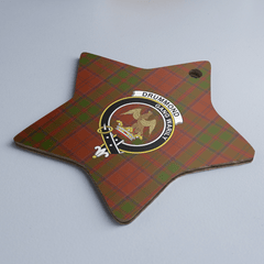 Clan Drummond Tartan Crest Star Ceramic Ornament SY22 Drummond Tartan Tartan Christmas