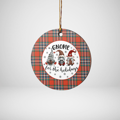 Clan MacFarlane Ancient Tartan Tartan Crest Gnome Round Ceramic Ornament NF48 MacFarlane Ancient Tartan Tartan Christmas