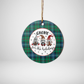 Clan Urquhart Ancient Tartan Tartan Crest Gnome Round Ceramic Ornament LS23 Urquhart Ancient Tartan Tartan Christmas