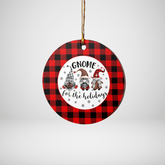 Clan Rob Roy MacGregor Modern Tartan Tartan Crest Gnome Round Ceramic Ornament TA18 Rob Roy MacGregor Modern Tartan Tartan Christmas