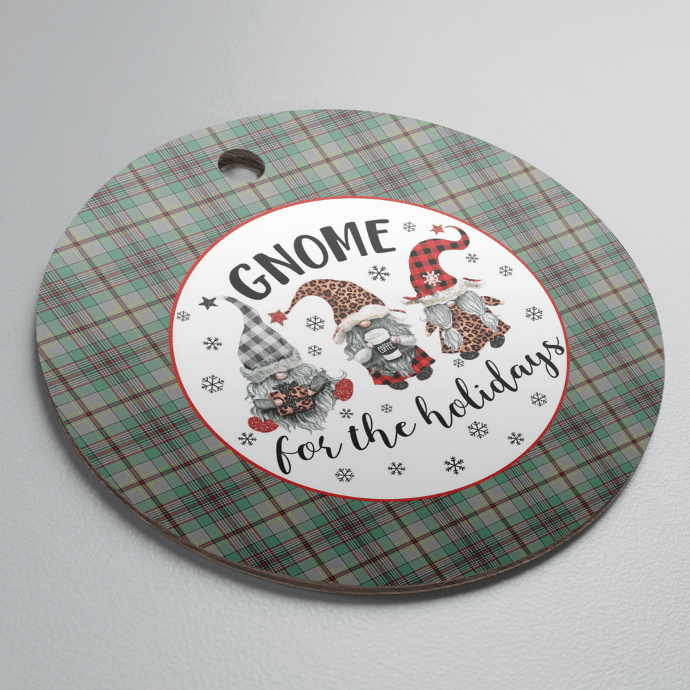 Clan Craig Tartan Tartan Crest Gnome Round Ceramic Ornament UK14 Craig Tartan Tartan Christmas