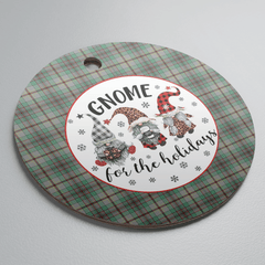 Clan Craig Tartan Tartan Crest Gnome Round Ceramic Ornament UK14 Craig Tartan Tartan Christmas