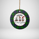Clan Stewart Old Modern Tartan Tartan Crest Gnome Round Ceramic Ornament CP98 Stewart Old Modern Tartan Tartan Christmas