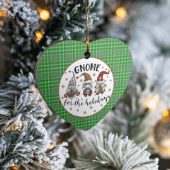 Clan Currie Tartan Tartan Crest Gnome Heart Ceramic Ornament TO71 Currie Tartan Tartan Christmas