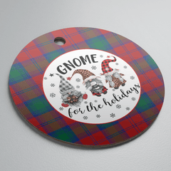 Clan Lindsay Modern Tartan Tartan Crest Gnome Round Ceramic Ornament BH46 Lindsay Modern Tartan Tartan Christmas