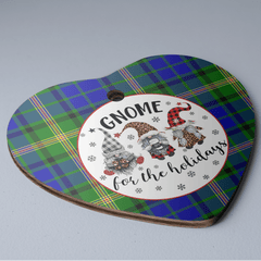 Clan Maitland Tartan Tartan Crest Gnome Heart Ceramic Ornament VS71 Maitland Tartan Tartan Christmas