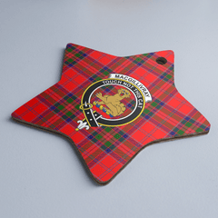 Clan MacGillivray Modern Tartan Crest Star Ceramic Ornament MP84 MacGillivray Modern Tartan Tartan Christmas