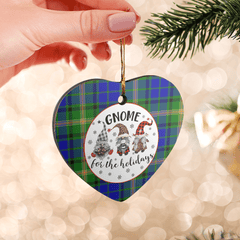 Clan Maitland Tartan Tartan Crest Gnome Heart Ceramic Ornament VS71 Maitland Tartan Tartan Christmas