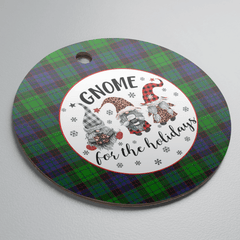 Clan Stewart Old Modern Tartan Tartan Crest Gnome Round Ceramic Ornament CP98 Stewart Old Modern Tartan Tartan Christmas