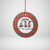 Clan MacDougall Ancient Tartan Tartan Crest Gnome Round Ceramic Ornament RM16 MacDougall Ancient Tartan Tartan Christmas
