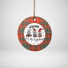 Clan MacDougall Ancient Tartan Tartan Crest Gnome Round Ceramic Ornament RM16 MacDougall Ancient Tartan Tartan Christmas