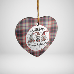 Clan MacPherson Hunting Ancient Tartan Tartan Crest Gnome Heart Ceramic Ornament HJ76 MacPherson Hunting Ancient Tartan Tartan Christmas