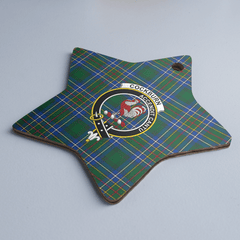 Clan Cockburn Ancient Tartan Crest Star Ceramic Ornament KU29 Cockburn Ancient Tartan Tartan Christmas