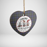 Clan Fletcher of Dunans Tartan Tartan Crest Gnome Heart Ceramic Ornament ON26 Fletcher of Dunans Tartan Tartan Christmas