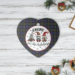 Clan Fletcher of Dunans Tartan Tartan Crest Gnome Heart Ceramic Ornament ON26 Fletcher of Dunans Tartan Tartan Christmas