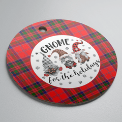 Clan MacGillivray Modern Tartan Tartan Crest Gnome Round Ceramic Ornament SI66 MacGillivray Modern Tartan Tartan Christmas