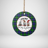Clan Gordon Modern Tartan Tartan Crest Gnome Round Ceramic Ornament KL76 Gordon Modern Tartan Tartan Christmas