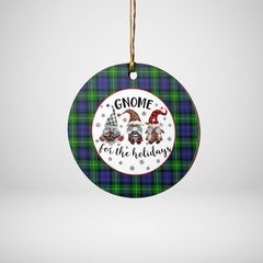 Clan Gordon Modern Tartan Tartan Crest Gnome Round Ceramic Ornament KL76 Gordon Modern Tartan Tartan Christmas