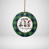 Clan Spottiswood (Tweedside) Tartan Tartan Crest Gnome Round Ceramic Ornament HW28 Spottiswood (Tweedside) Tartan Tartan Christmas