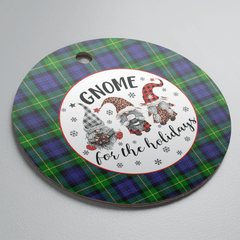 Clan Gordon Modern Tartan Tartan Crest Gnome Round Ceramic Ornament KL76 Gordon Modern Tartan Tartan Christmas