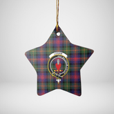 Clan Logan Modern Tartan Crest Star Ceramic Ornament QO78 Logan Modern Tartan Tartan Christmas