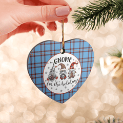 Clan Elliot Ancient Tartan Tartan Crest Gnome Heart Ceramic Ornament FK19 Elliot Ancient Tartan Tartan Christmas