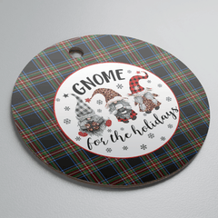 Clan Lyle Tartan Tartan Crest Gnome Round Ceramic Ornament YK38 Lyle Tartan Tartan Christmas