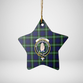 Clan Lamont Modern Tartan Crest Star Ceramic Ornament TB46 Lamont Modern Tartan Tartan Christmas