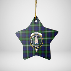 Clan Lamont Modern Tartan Crest Star Ceramic Ornament TB46 Lamont Modern Tartan Tartan Christmas