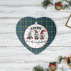 Clan MacKinlay Ancient Tartan Tartan Crest Gnome Heart Ceramic Ornament IL66 MacKinlay Ancient Tartan Tartan Christmas