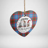 Clan Crichton District Tartan Tartan Crest Gnome Heart Ceramic Ornament BY58 Crichton District Tartan Tartan Christmas