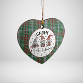 Clan Gayre Tartan Tartan Crest Gnome Heart Ceramic Ornament EB62 Gayre Tartan Tartan Christmas