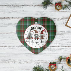 Clan Gayre Tartan Tartan Crest Gnome Heart Ceramic Ornament EB62 Gayre Tartan Tartan Christmas