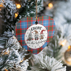 Clan Crichton District Tartan Tartan Crest Gnome Heart Ceramic Ornament BY58 Crichton District Tartan Tartan Christmas