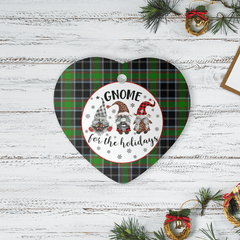 Clan Webster Tartan Tartan Crest Gnome Heart Ceramic Ornament VS77 Webster Tartan Tartan Christmas