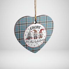 Clan Thomson Tartan Tartan Crest Gnome Heart Ceramic Ornament CX49 Thomson Tartan Tartan Christmas