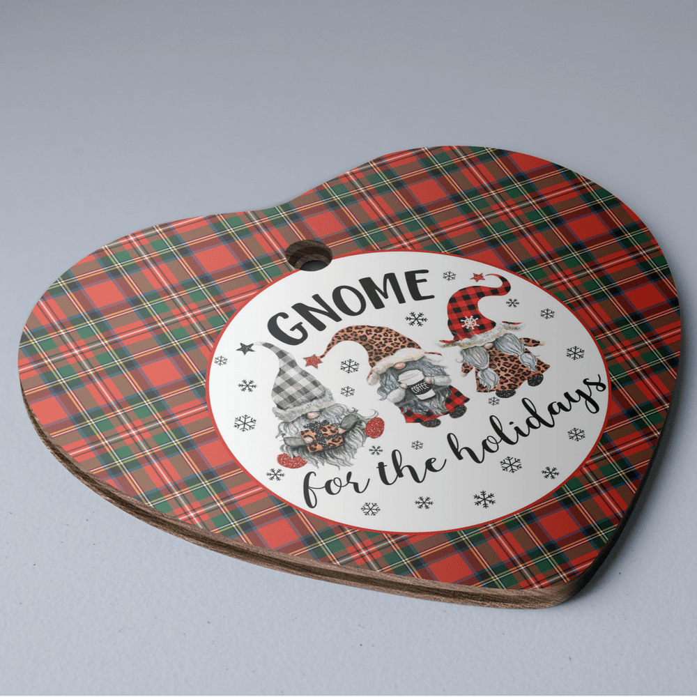 Clan Stewart (of Appin) Tartan Tartan Crest Gnome Heart Ceramic Ornament YI95 Stewart (of Appin) Tartan Tartan Christmas