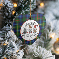 Clan Smith Modern Tartan Tartan Crest Gnome Heart Ceramic Ornament RN38 Smith Modern Tartan Tartan Christmas