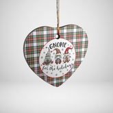 Clan Stewart Dress Modern Tartan Tartan Crest Gnome Heart Ceramic Ornament YR71 Stewart Dress Modern Tartan Tartan Christmas