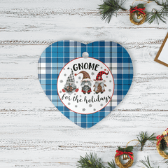 Clan Roberton Tartan Tartan Crest Gnome Heart Ceramic Ornament NW66 Roberton Tartan Tartan Christmas