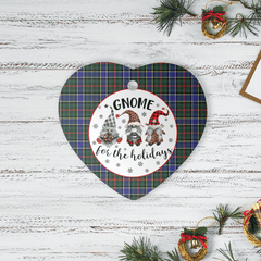 Clan Ogilvie Hunting Modern Tartan Tartan Crest Gnome Heart Ceramic Ornament LD22 Ogilvie Hunting Modern Tartan Tartan Christmas