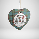Clan Walkinshaw Tartan Tartan Crest Gnome Heart Ceramic Ornament QB44 Walkinshaw Tartan Tartan Christmas