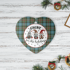 Clan Walkinshaw Tartan Tartan Crest Gnome Heart Ceramic Ornament QB44 Walkinshaw Tartan Tartan Christmas