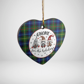 Clan Smith Modern Tartan Tartan Crest Gnome Heart Ceramic Ornament RN38 Smith Modern Tartan Tartan Christmas
