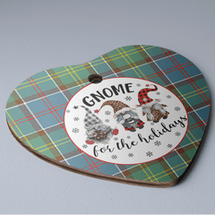 Clan Whitelaw Tartan Tartan Crest Gnome Heart Ceramic Ornament RZ71 Whitelaw Tartan Tartan Christmas