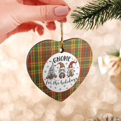 Clan Strathearn Modern Tartan Tartan Crest Gnome Heart Ceramic Ornament PF20 Strathearn Modern Tartan Tartan Christmas