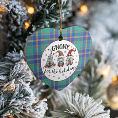 Clan US Marine Tartan Tartan Crest Gnome Heart Ceramic Ornament QE86 US Marine Tartan Tartan Christmas
