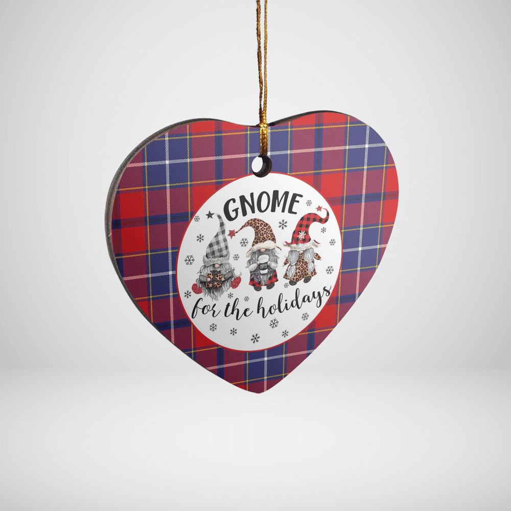 Clan Wishart Dress Tartan Tartan Crest Gnome Heart Ceramic Ornament NI95 Wishart Dress Tartan Tartan Christmas